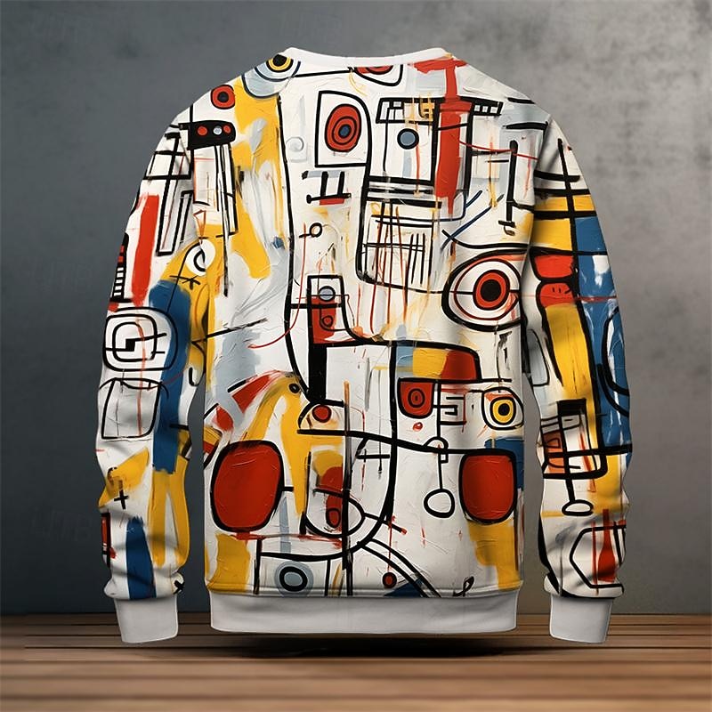 Gunter | Kunstvolles Rundhals-Sweatshirt