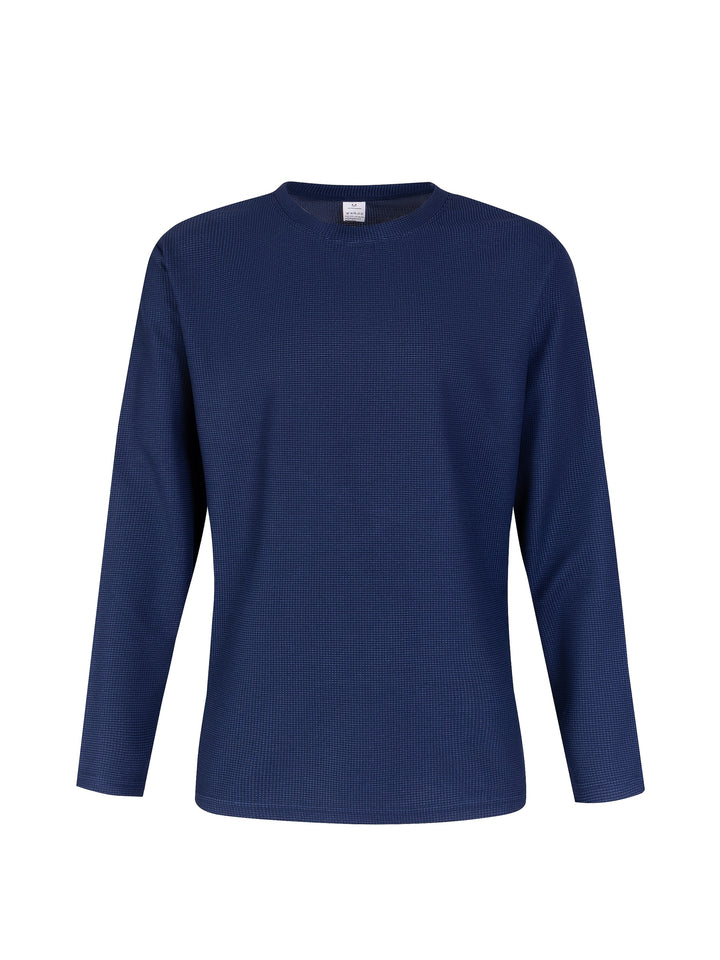 Kai | Strukturiertes Langarmshirt mit Waffelmuster