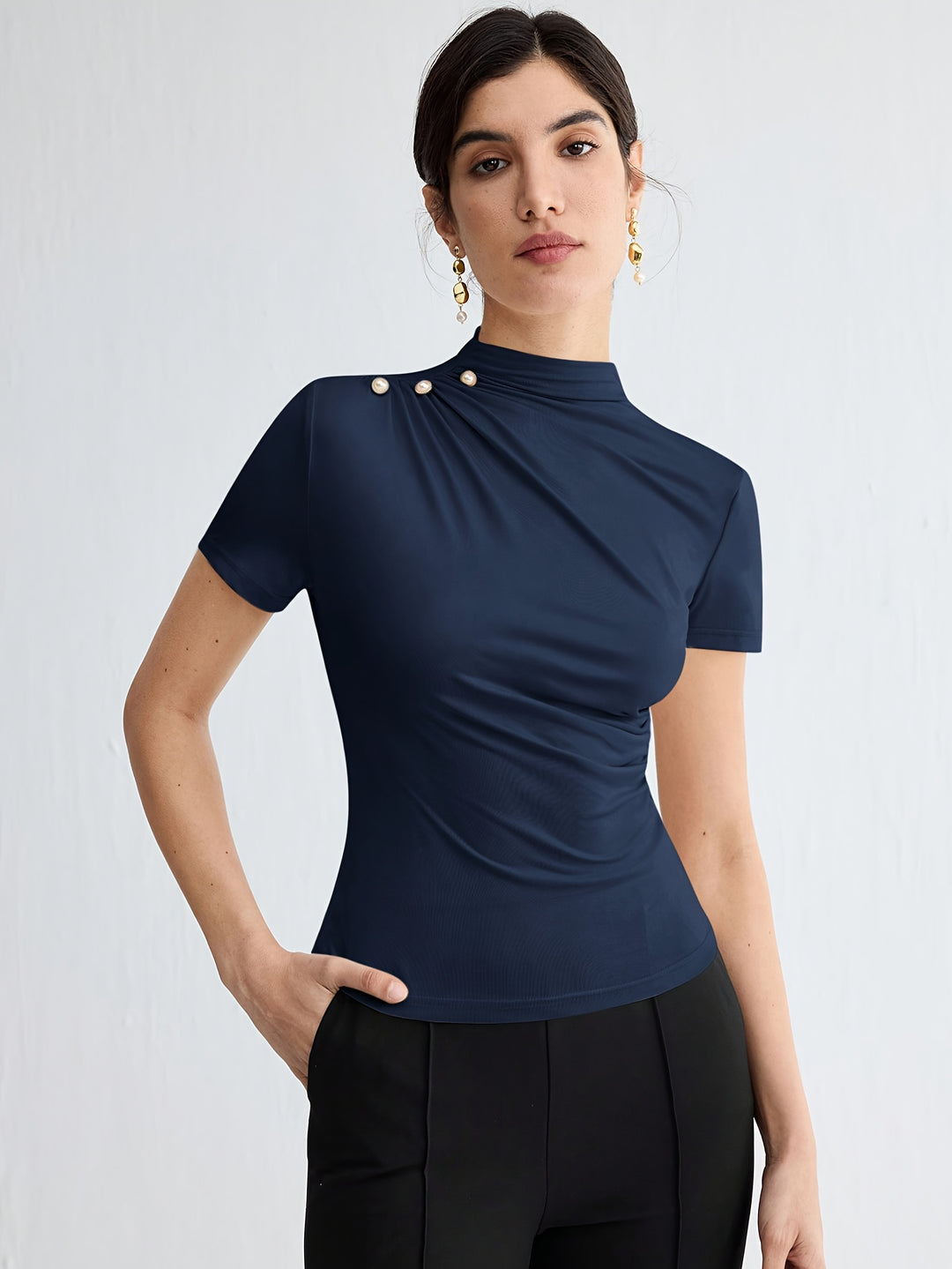Annelie | Elegantes Kurzarm-Top
