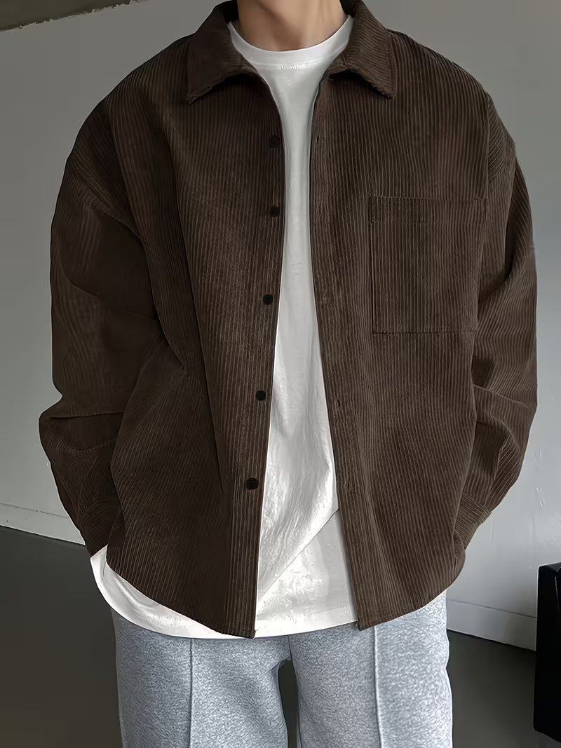 Vincent | Lässige Hemdjacke mit feiner Struktur