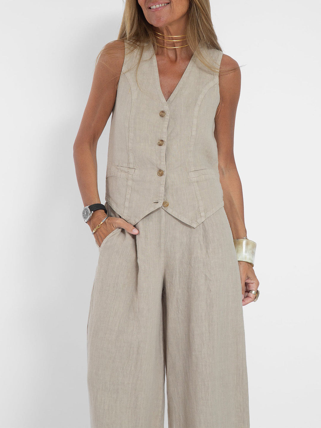 Heike | Elegantes Westen-Hosen-Set