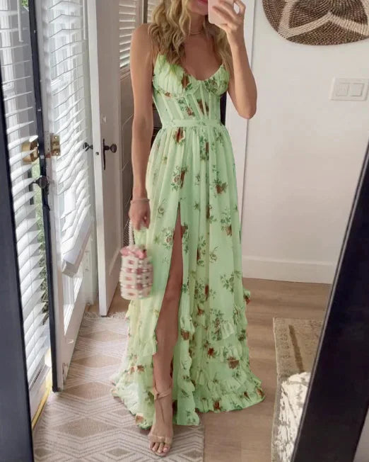 Susanne | Verträumtes Blumen-Maxikleid