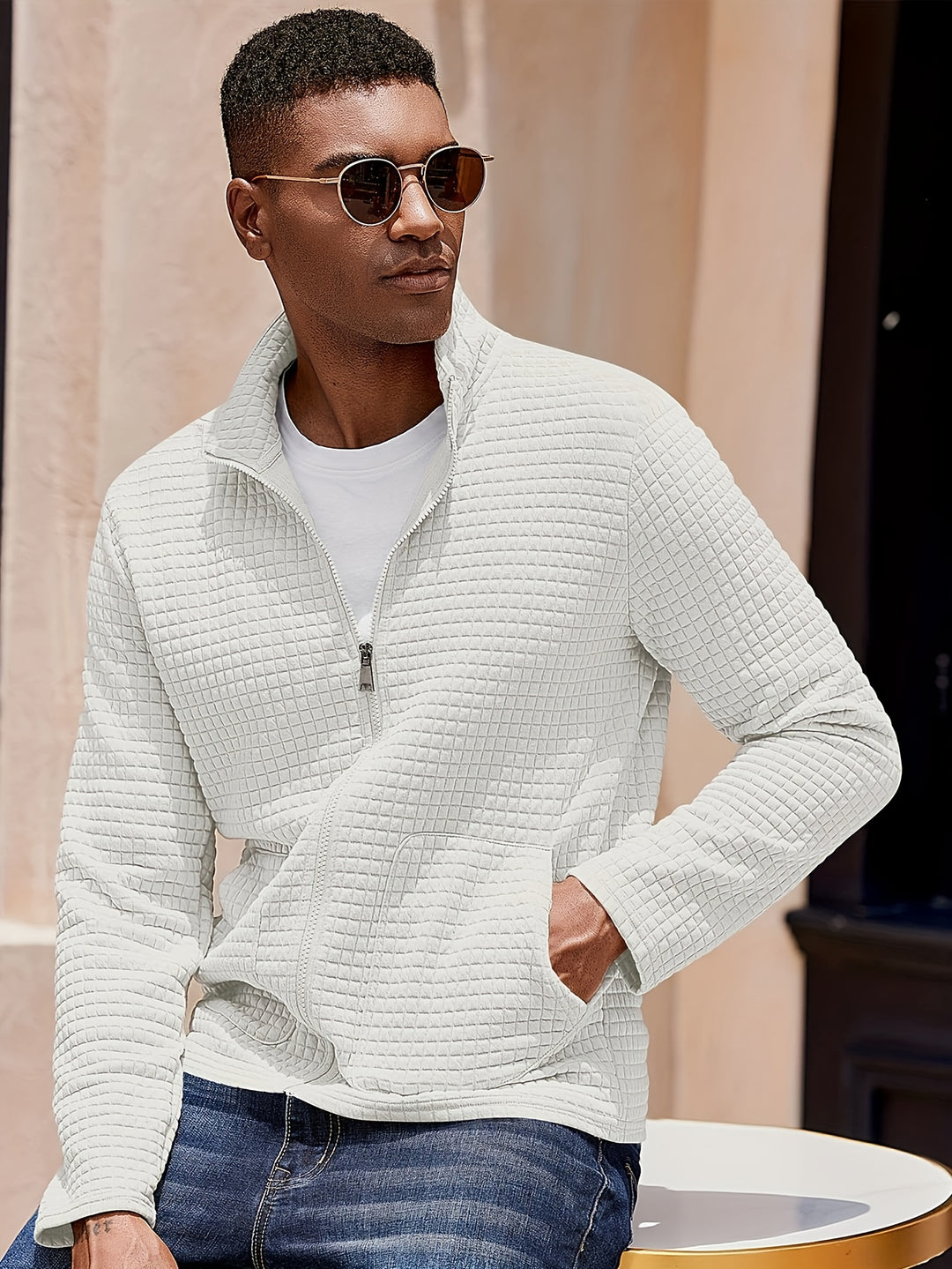 Heinrich | Sportliche Zip-Jacke mit Struktur