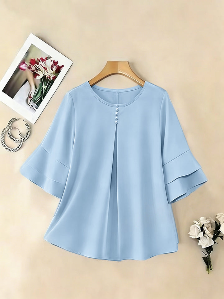 Annette | Elegante Bluse mit Volantärmeln