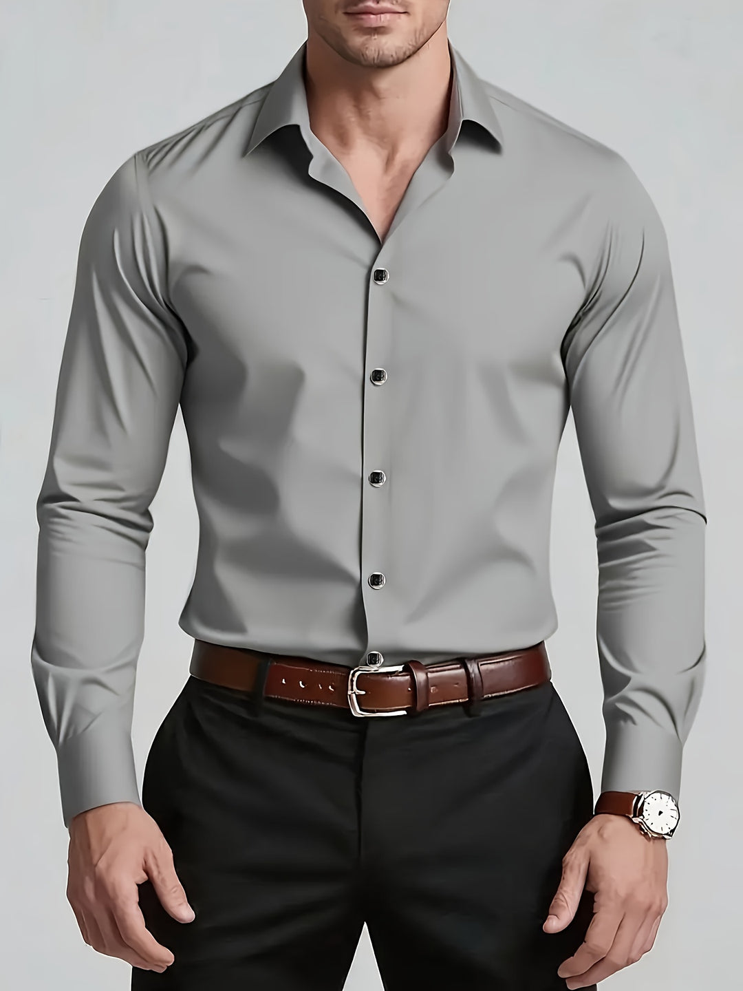 Adrian | Elegantes Langarm-Hemd