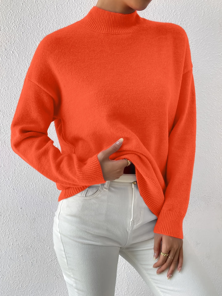 Thekla | Eleganter Stehkragen-Pullover