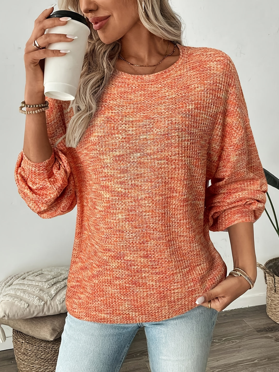 Magdalena | Kuscheliger Waffelstrick-Pullover