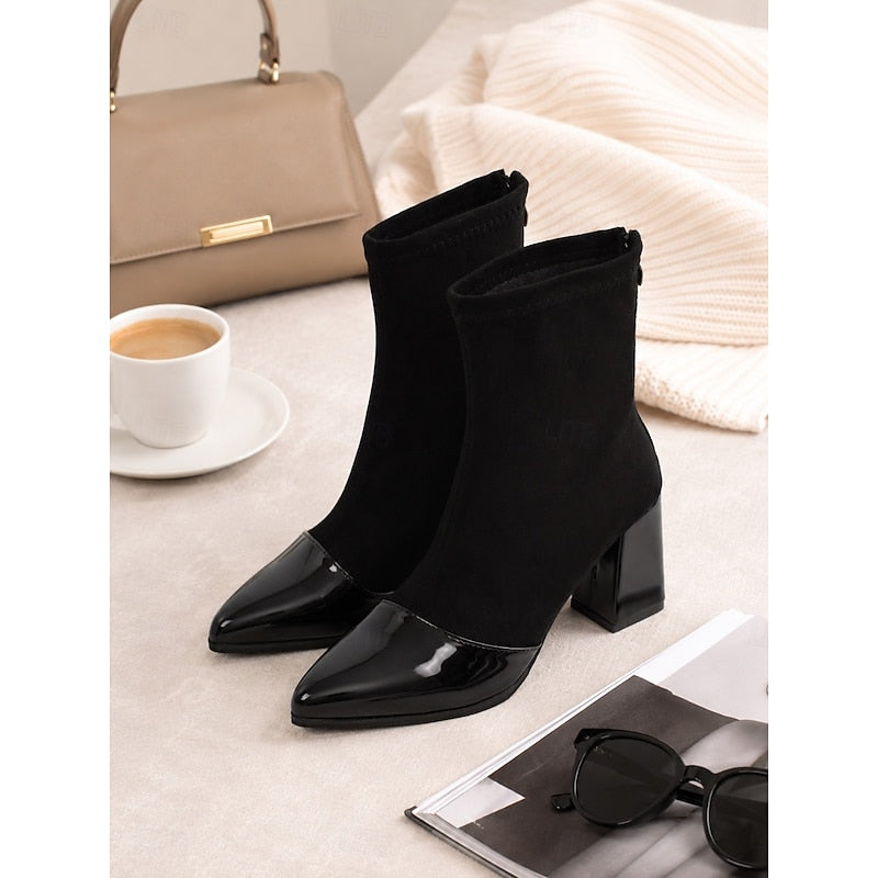 Sonja | Elegante Stiefeletten mit Blockabsatz