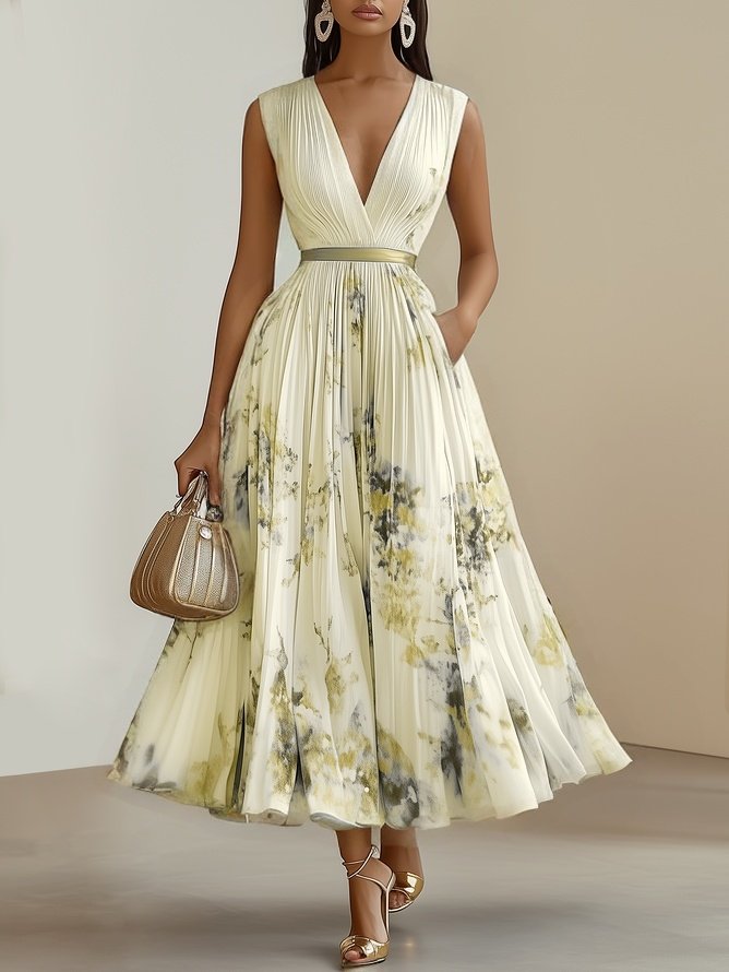 Carlotta | Elegantes Plisseekleid