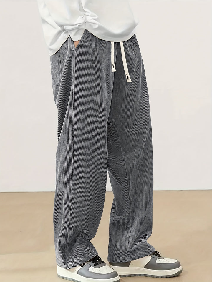Ernst | Lässige Straight-Leg Hose mit Kordelzug