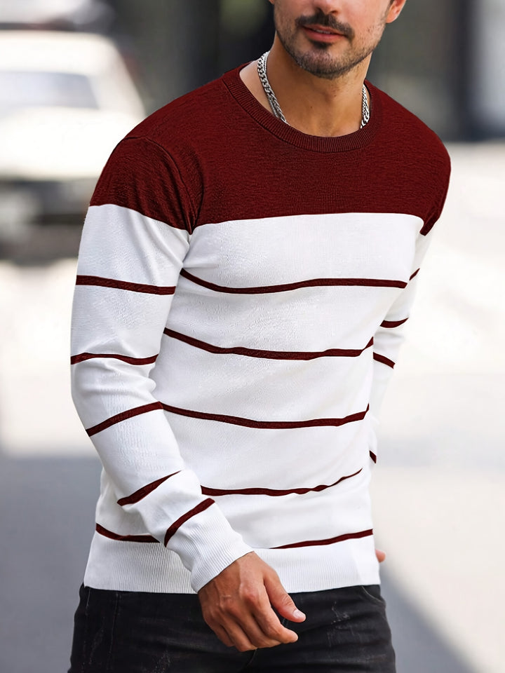 Sigmar | Zeitloser Streifen-Pullover