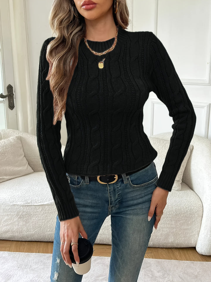 Christa | Klassischer Zopfmuster-Pullover