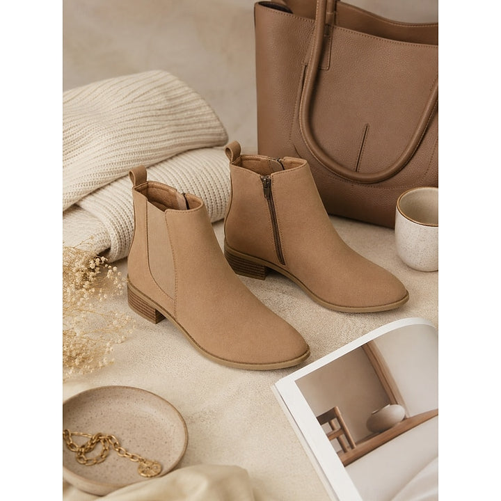 Rosemarie | Elegante Chelsea-Stiefeletten mit Blockabsatz