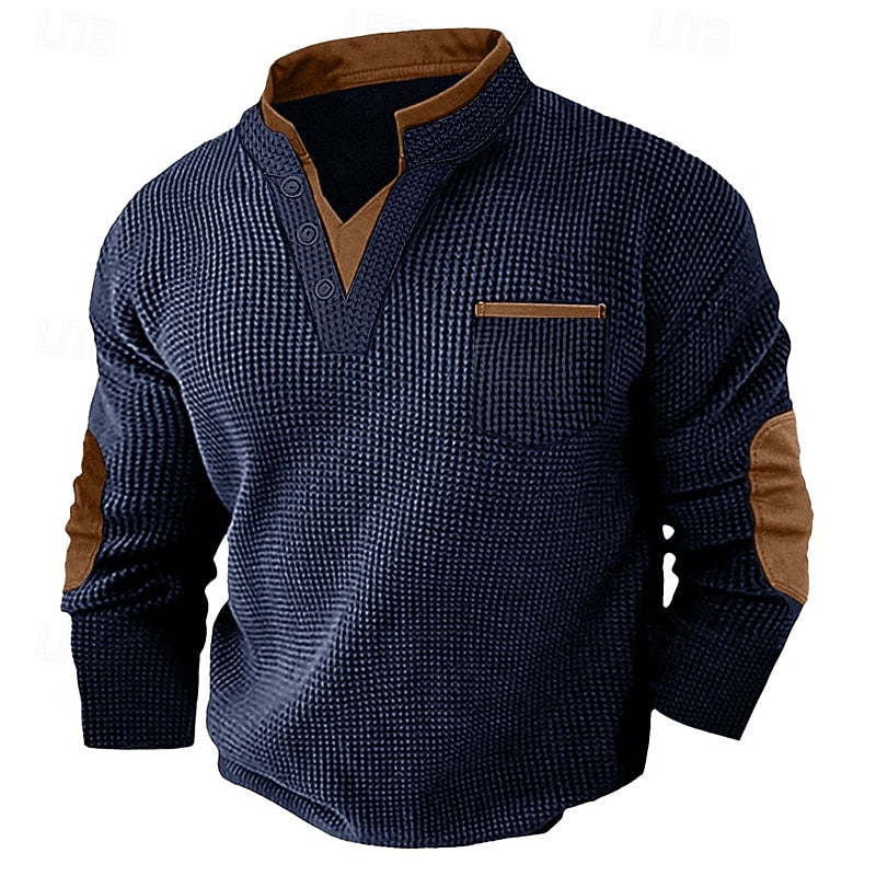 Jürgen | Sportlich-Eleganter Henley-Pullover