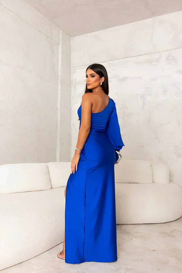 Helena | Drapiertes One-Shoulder-Abendkleid