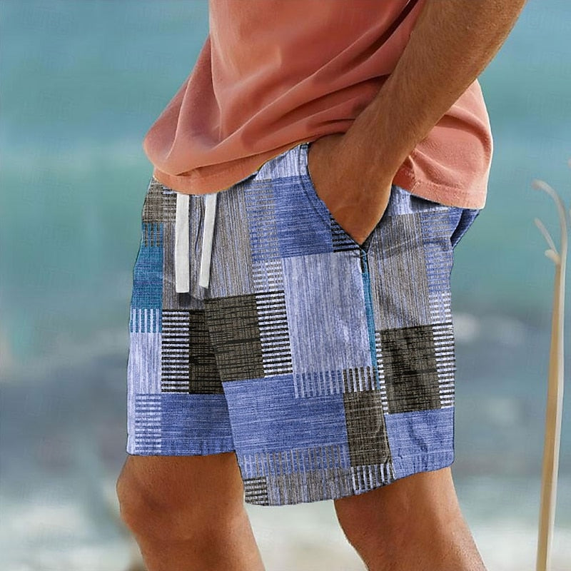 Torben | Sommerliche Badeshorts im Karo-Design