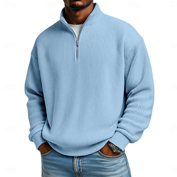 Arno | Legerer Stehkragen-Pullover