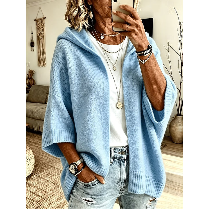 Merle | Kuschelige Kapuzen-Strickjacke