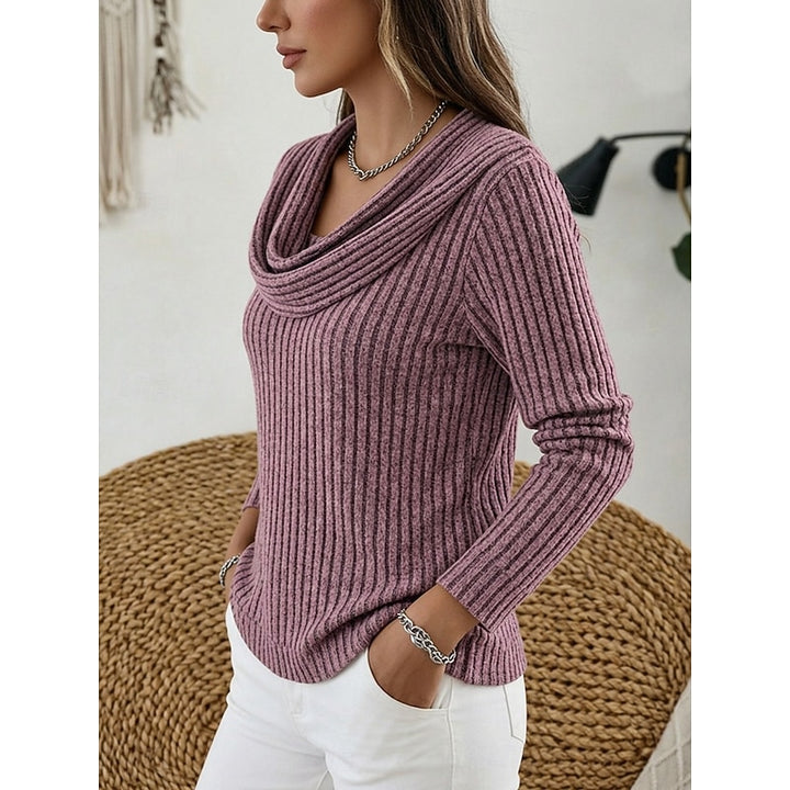 Antonia | Weicher Wasserfall-Pullover mit Rippstruktur