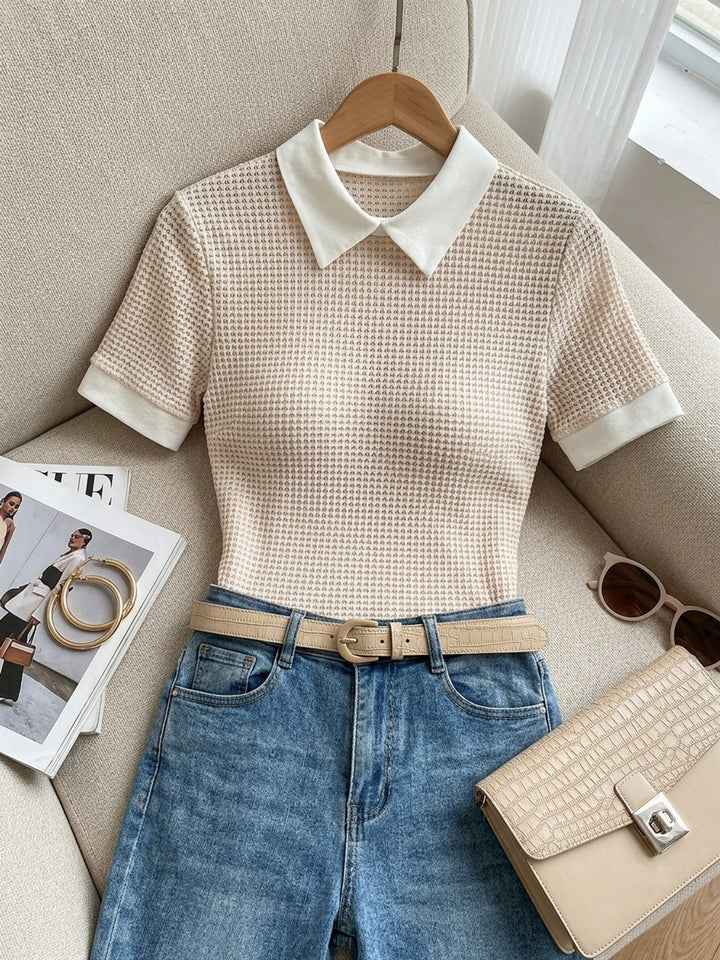 Merle | Elegantes Strick-Shirt mit Kragen