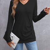 Bianca | Elegantes Longshirt mit V-Ausschnitt