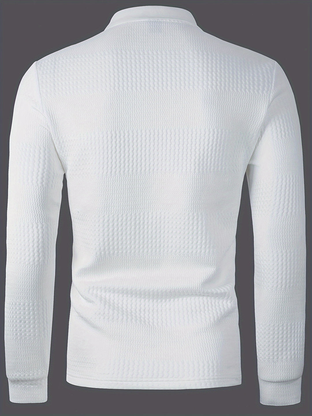 Dietrich | Strukturiertes Langarm-Poloshirt