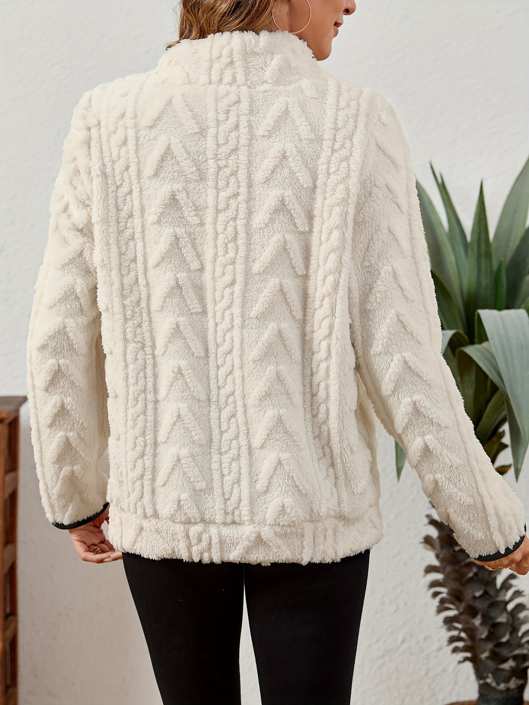 Erika | Kuscheliger Troyer-Pullover mit Stehkragen