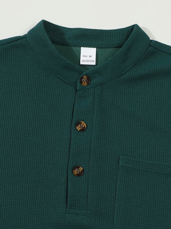 Ottmar | Legeres Longsleeve-Shirt mit Knopfleiste