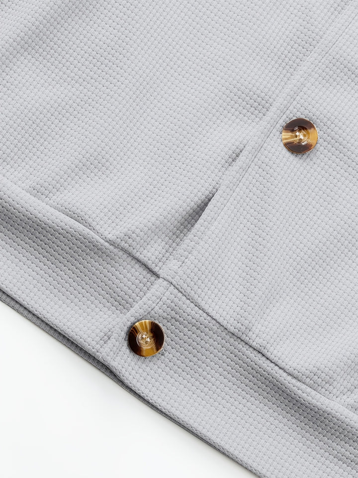 Harald | Strukturierte Hemdjacke mit Knopfleiste