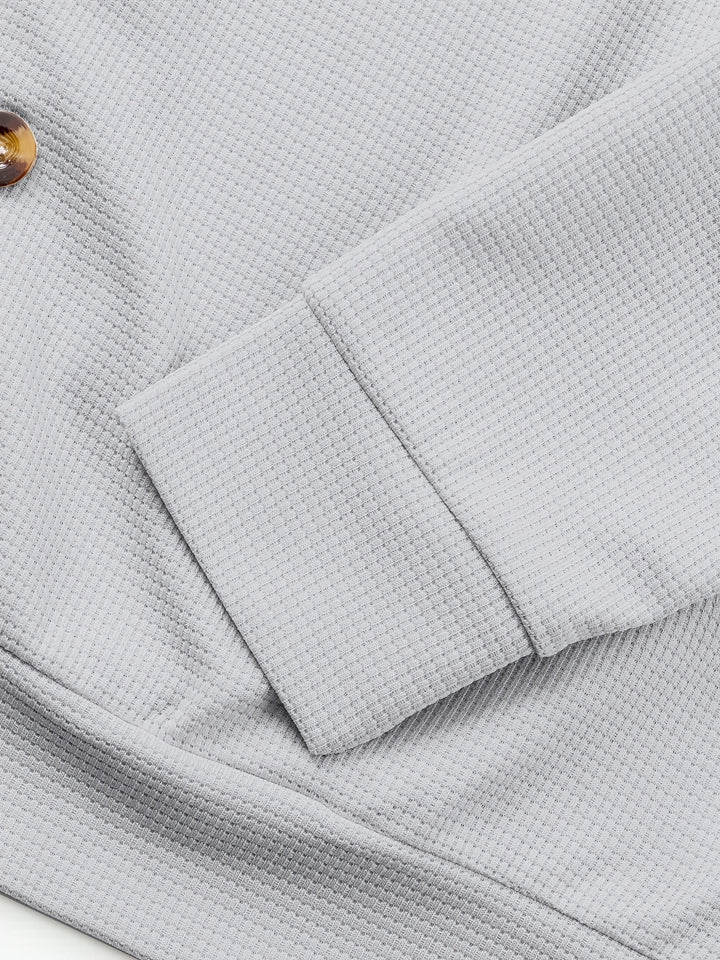 Harald | Strukturierte Hemdjacke mit Knopfleiste