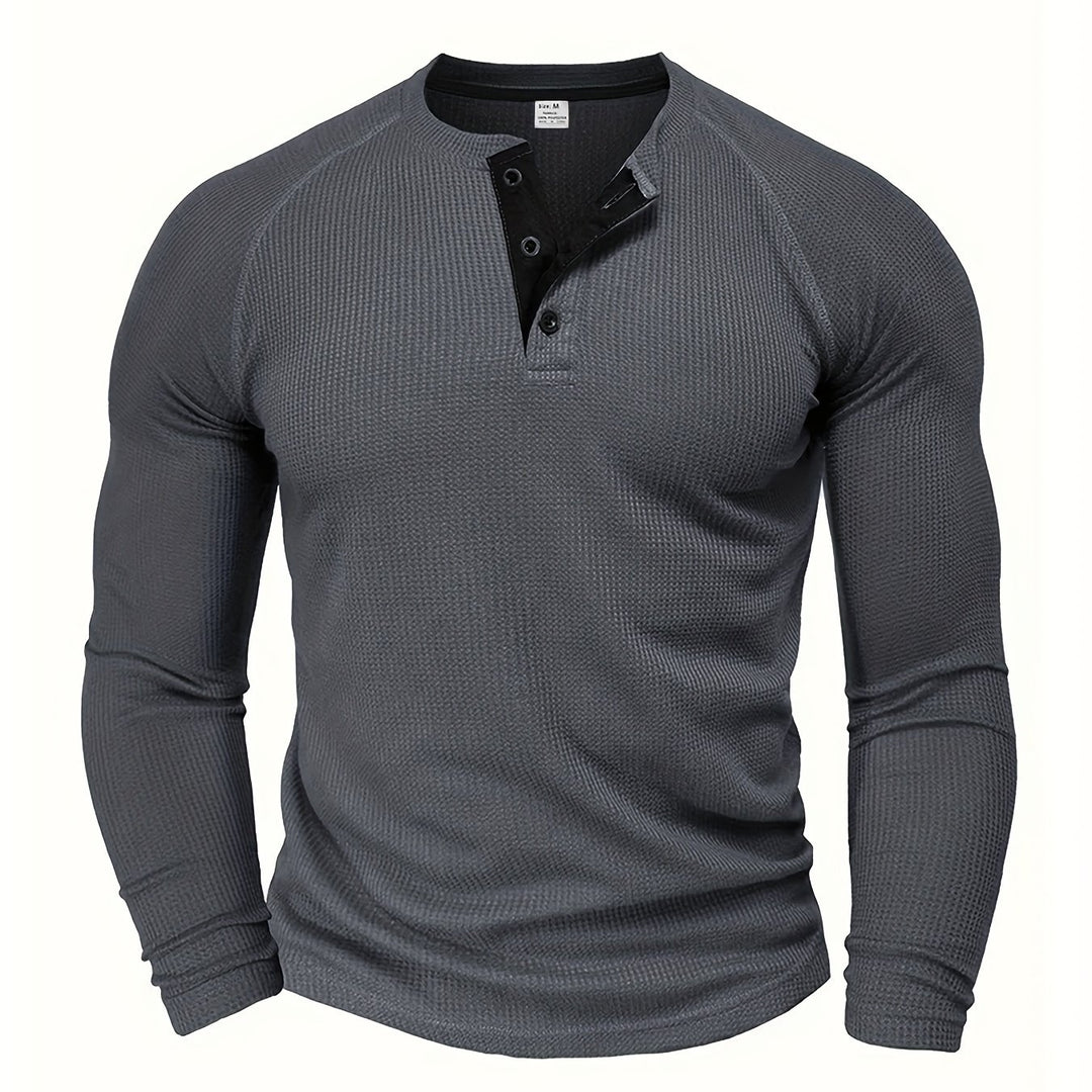 Manuel | Sportlich-eleganter Henley-Pullover