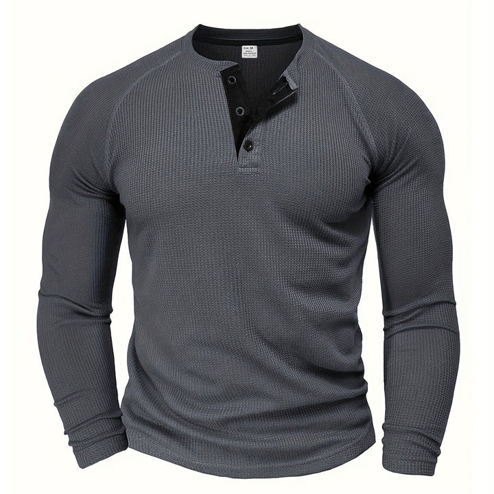 Manuel | Sportlich-eleganter Henley-Pullover