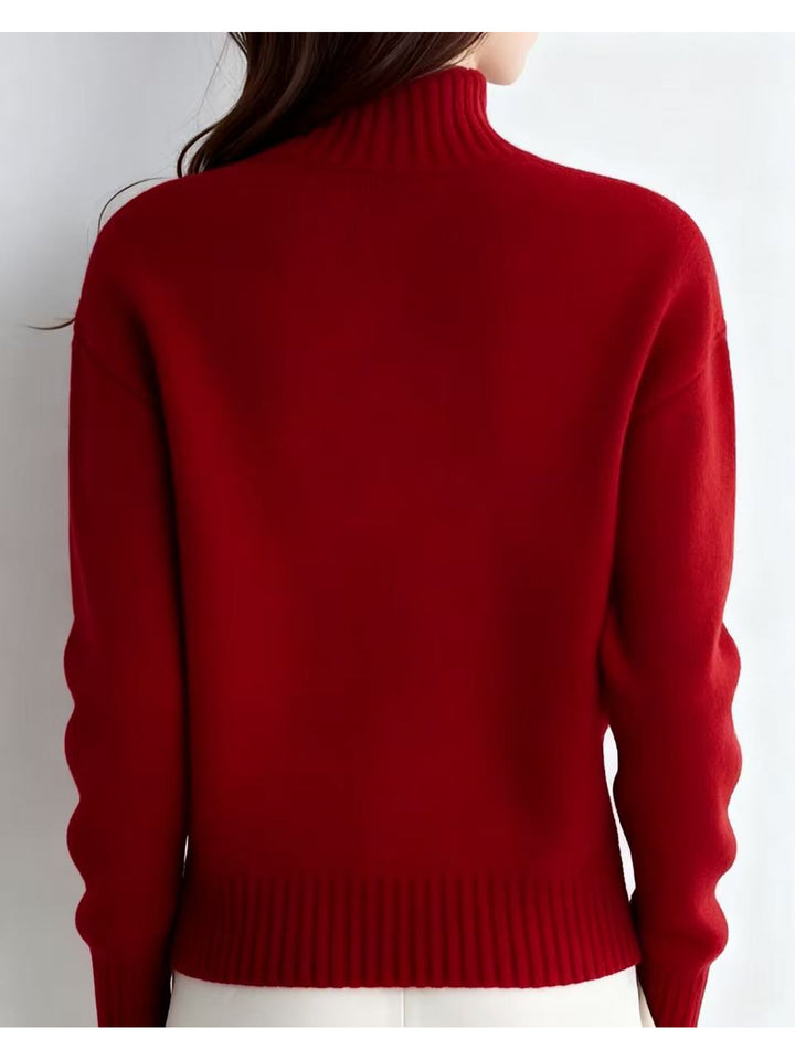 Ilse | Elegante Stehkragen-Strickjacke
