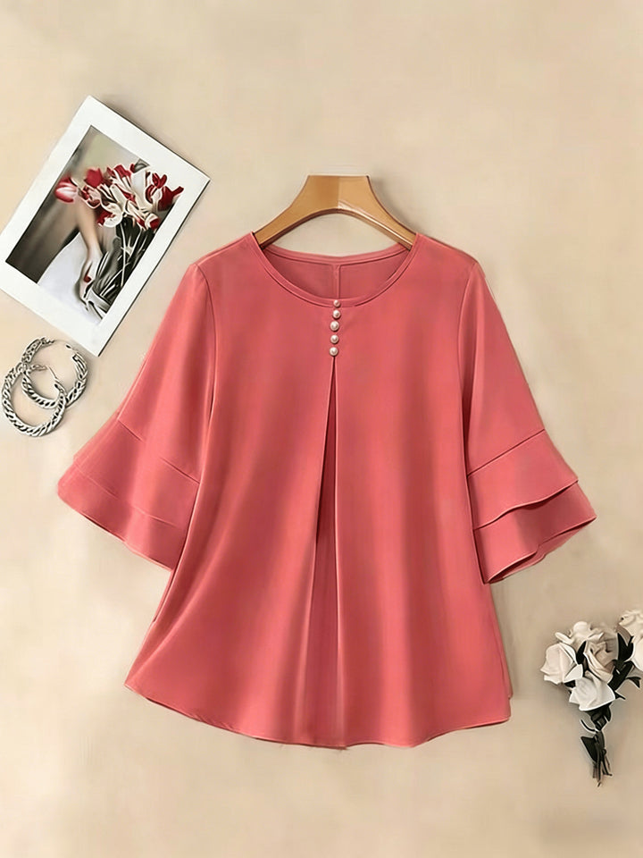 Annette | Elegante Bluse mit Volantärmeln