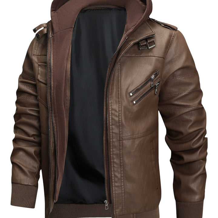 Volkmar | Sportlich-elegante Bikerjacke mit Kapuze