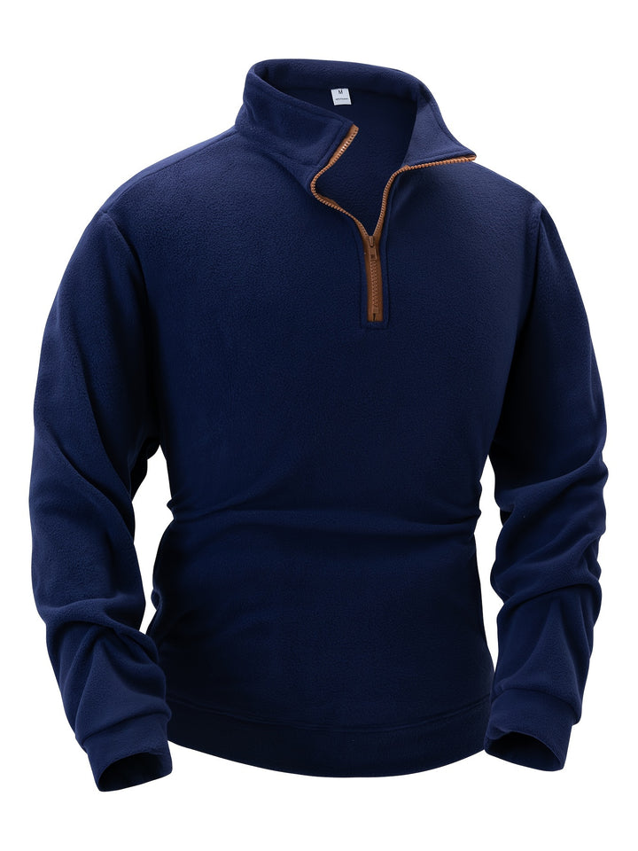 Ralf | Sportlicher Zip-Pullover mit Stehkragen