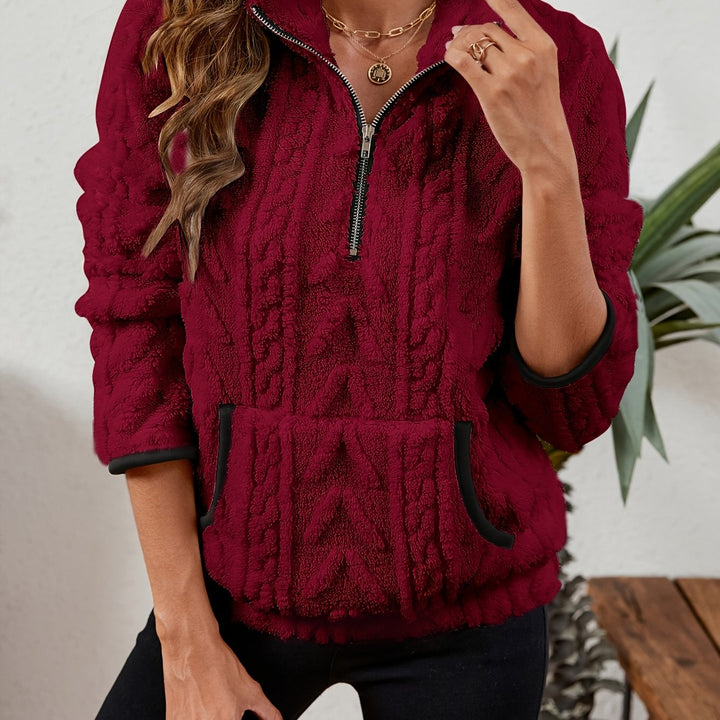 Erika | Kuscheliger Troyer-Pullover mit Stehkragen
