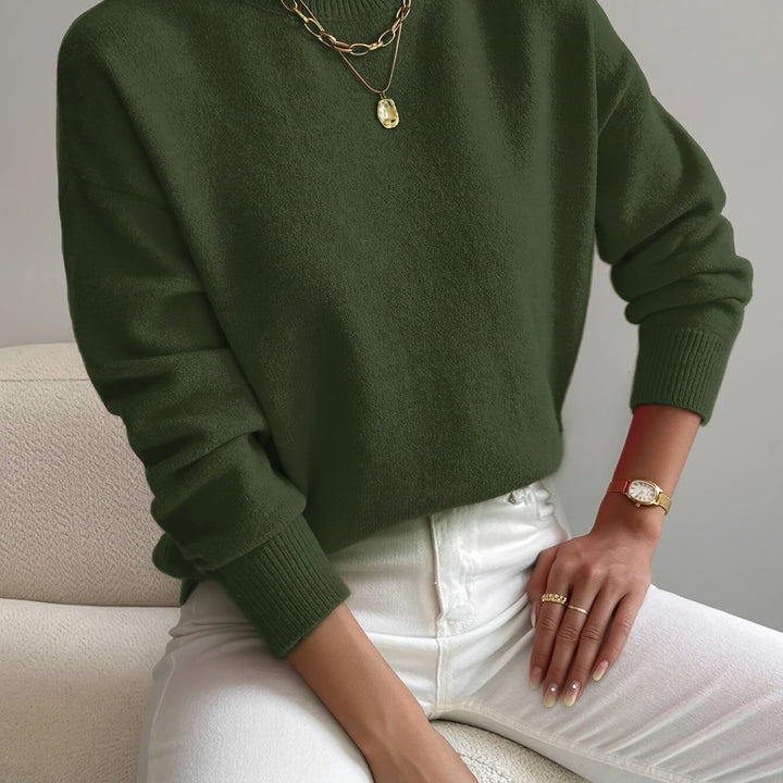 Thekla | Eleganter Stehkragen-Pullover