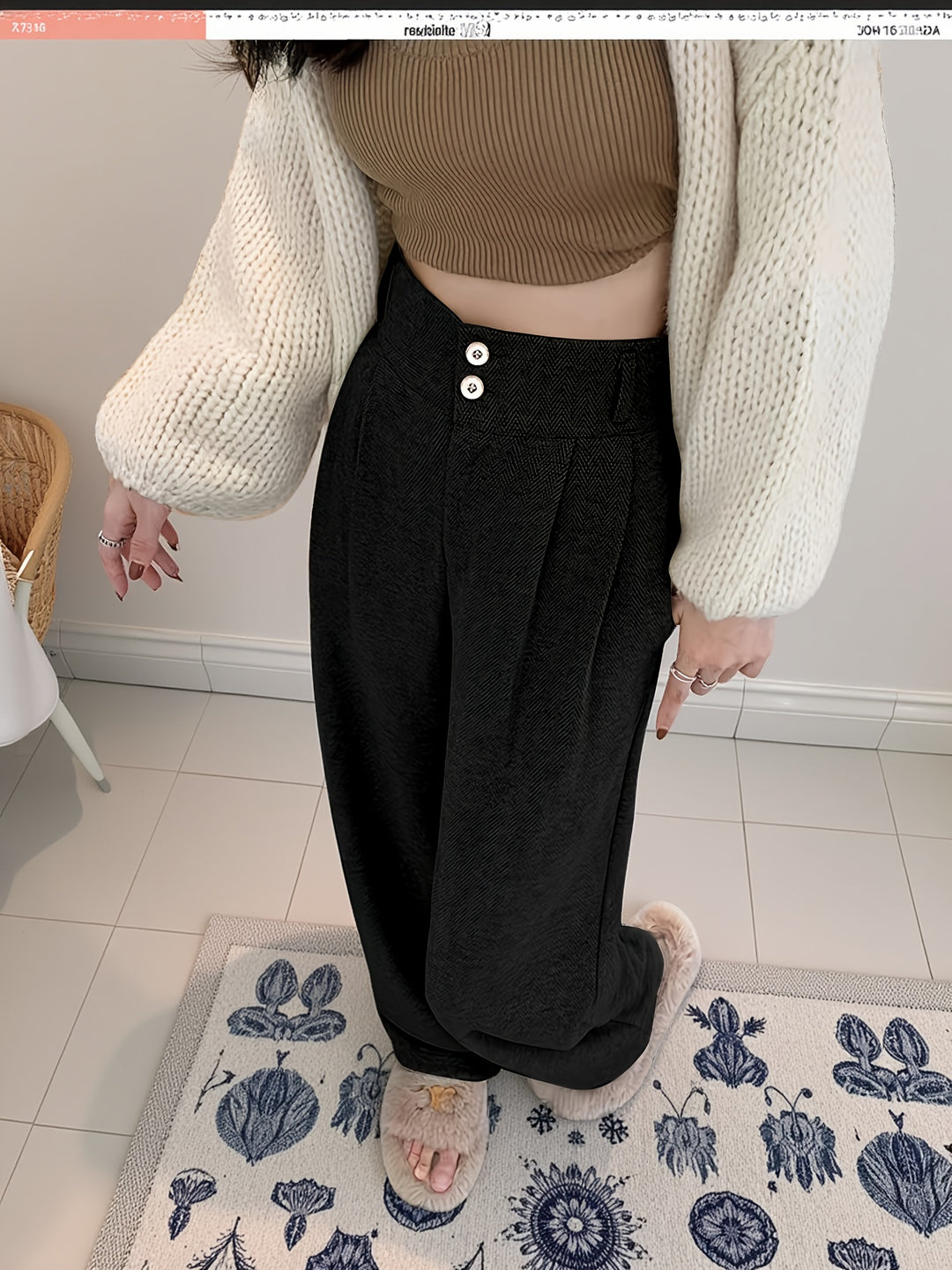 Gudrun | Elegante Weite Marlenehose