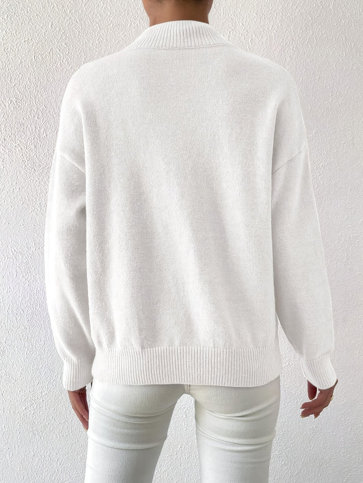 Thekla | Eleganter Stehkragen-Pullover