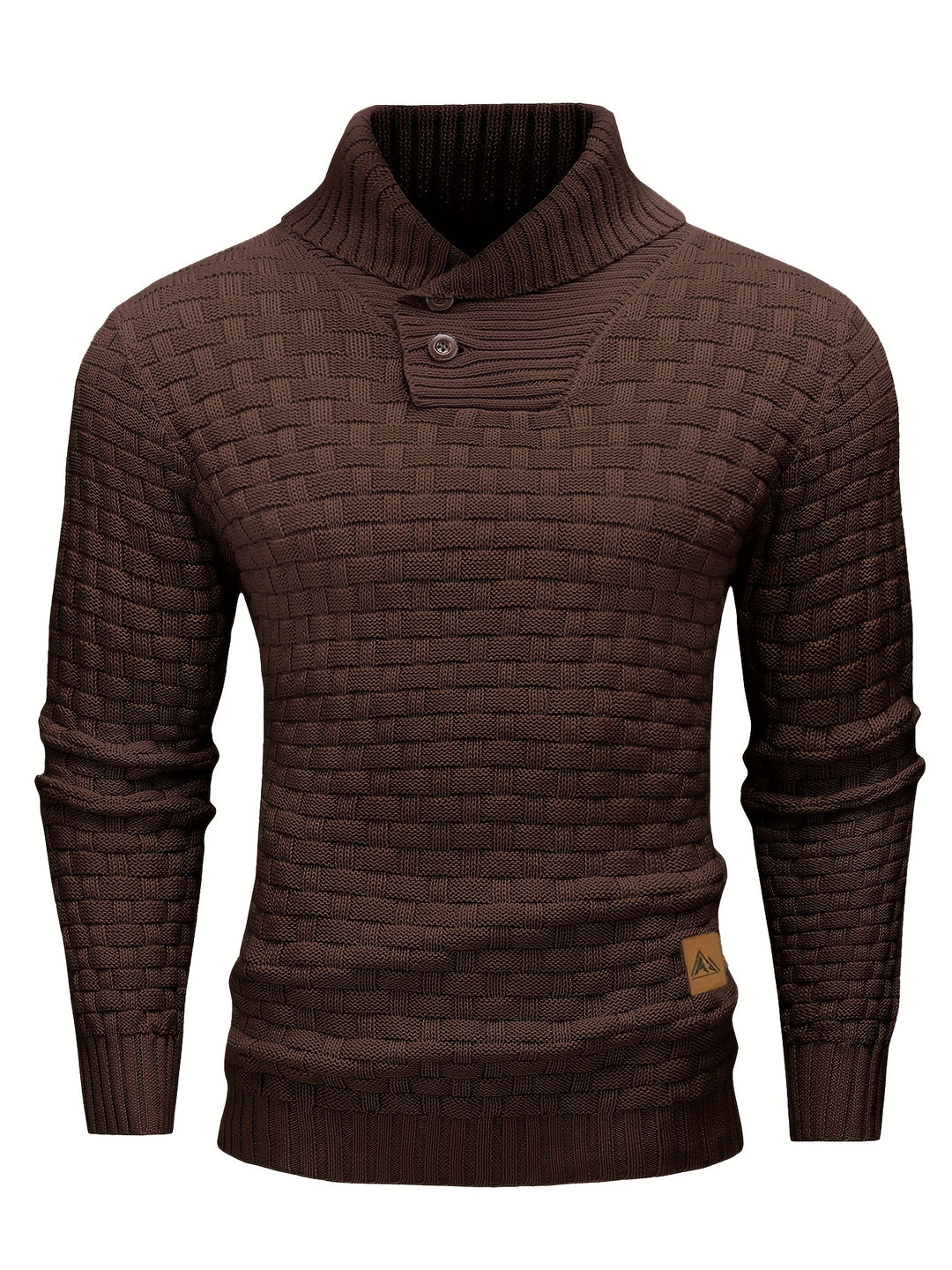 Siegfried | Strukturierter Strick-Pullover mit Schalkragen