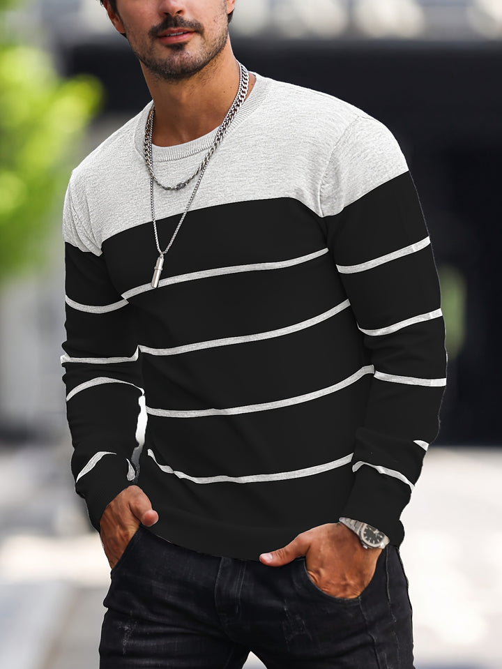Sigmar | Zeitloser Streifen-Pullover