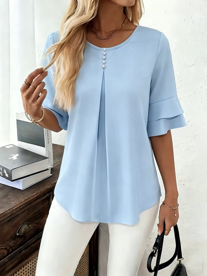 Annette | Elegante Bluse mit Volantärmeln