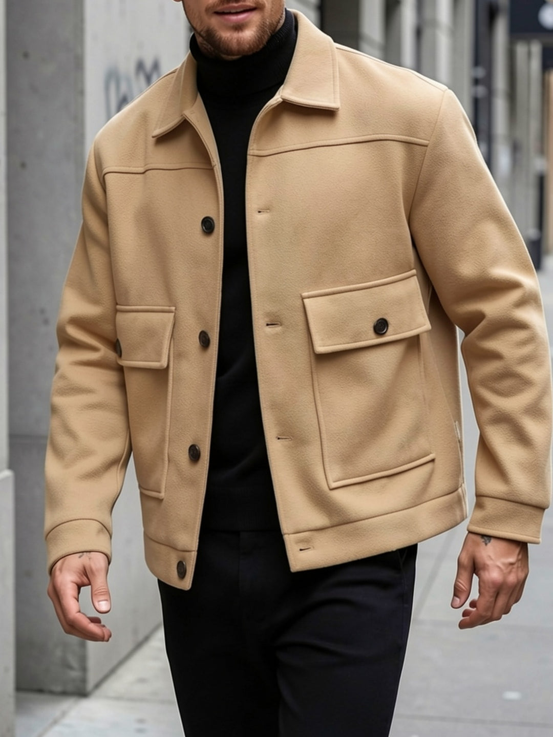 Christoph | Vielseitige Herrenjacke im Hemdstil
