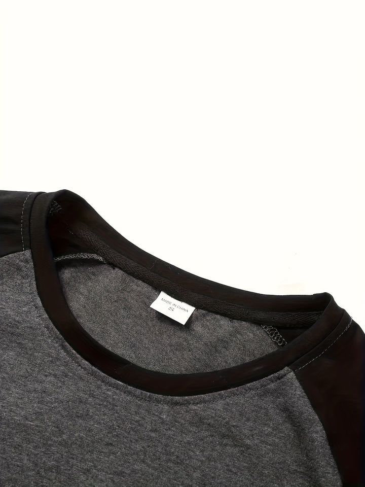 Erich | Sportliches Langarmshirt im Zweifarben-Design