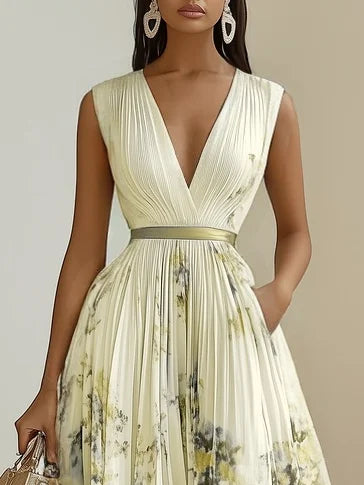 Carlotta | Elegantes Plisseekleid