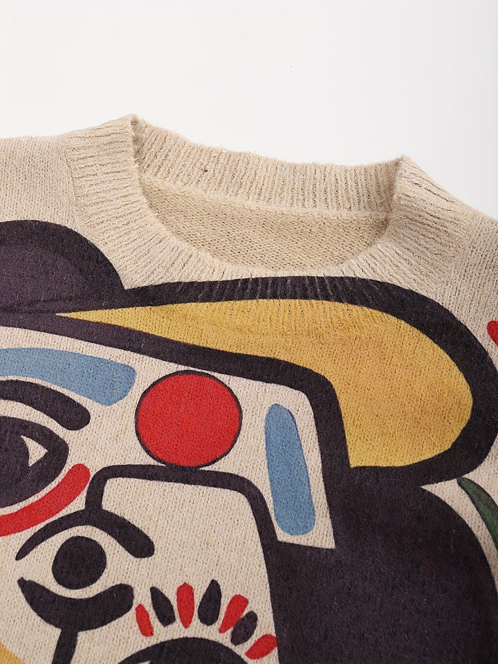 Reinhard | Kunstvoller Rundhals-Pullover