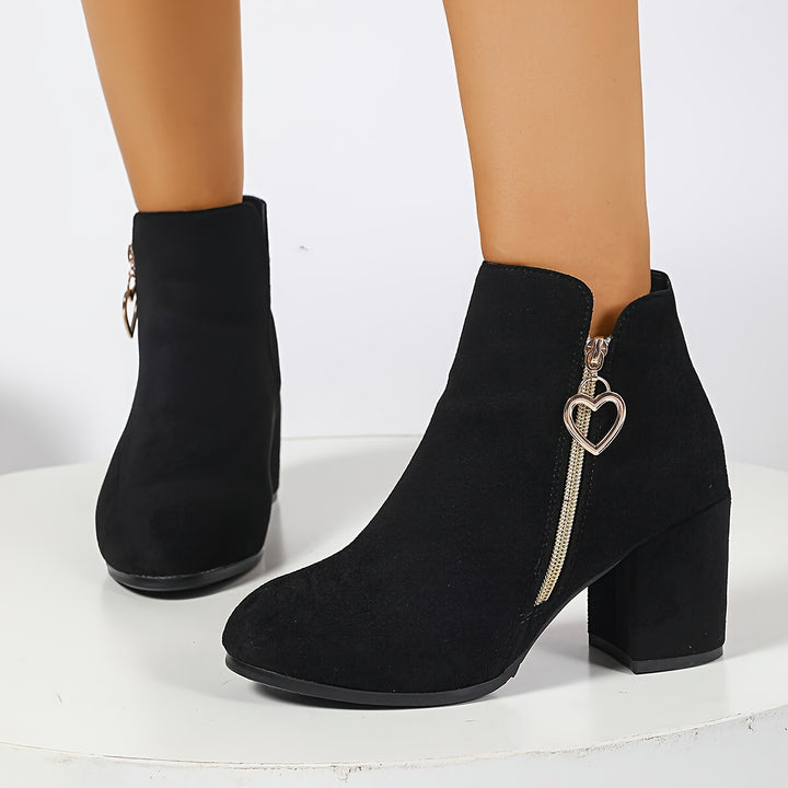 Hilke | Elegante Stiefeletten mit Blockabsatz