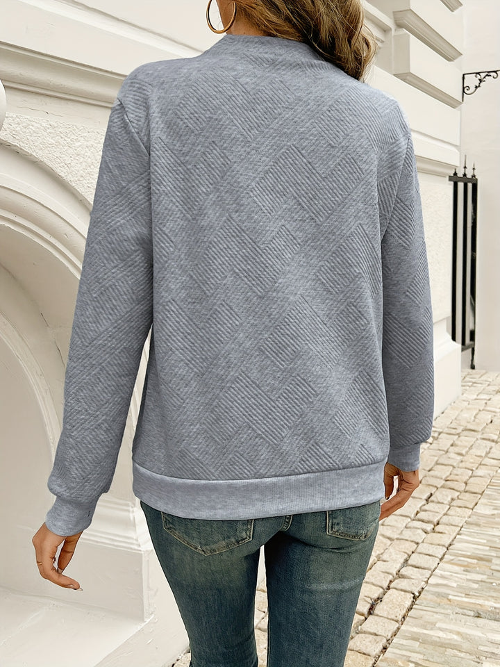 Dagmar | Eleganter Pullover mit Knopfdetail