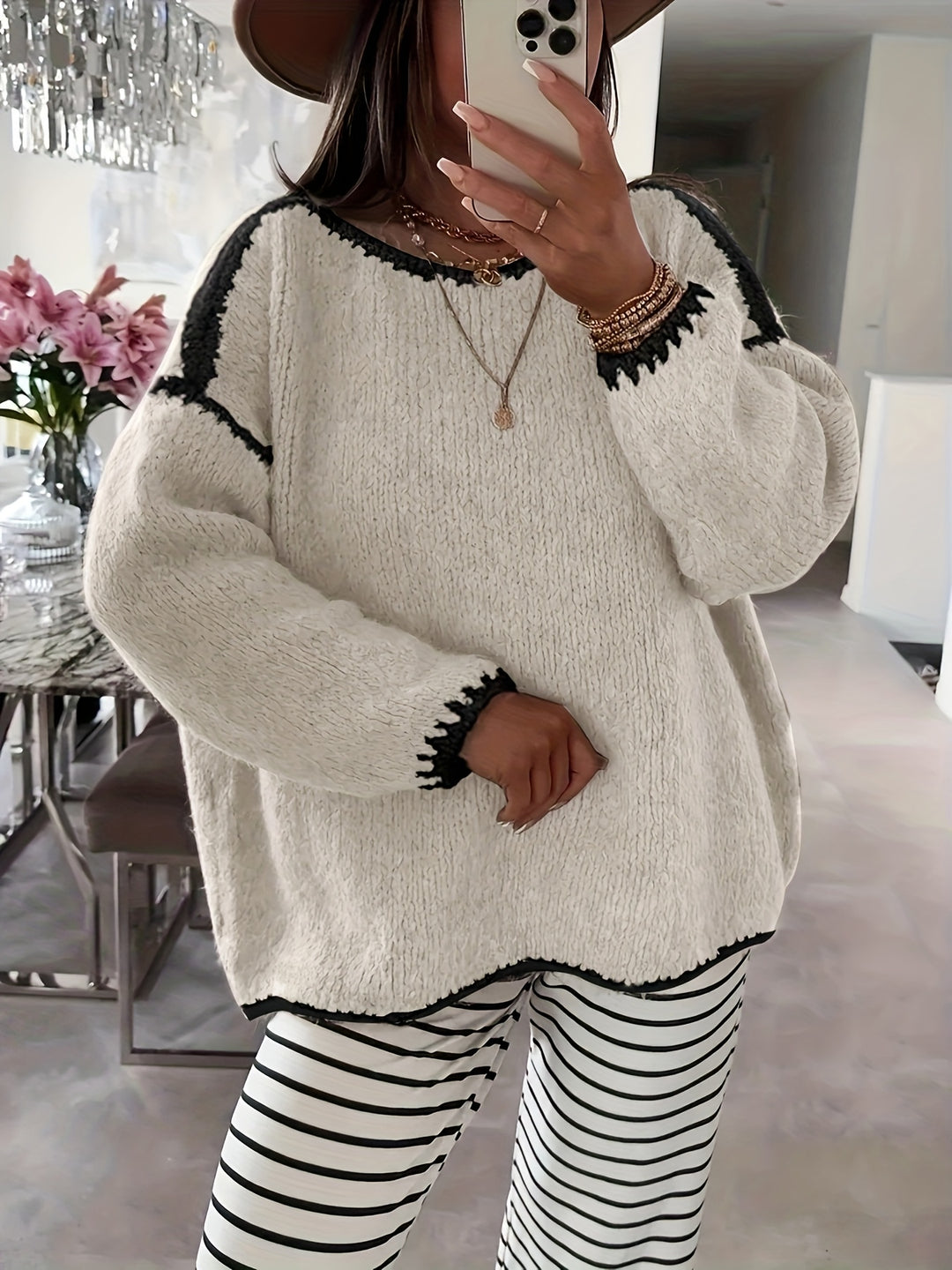 Sigrun | Weich fallender Oversize-Pullover